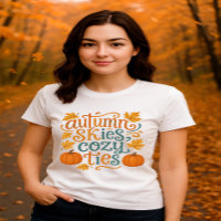 Autumn Skies Cosy Krawatte - Fall Typografy