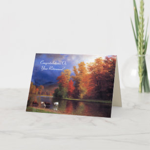 Autumn Skies Retirement Karte