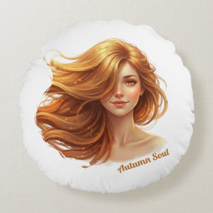 Autumn Soul   Timeless Beauty Saisonale Kollektion Rundes Kissen
