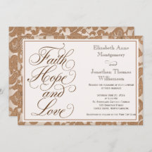 Autumn Spitzen Script Faith Hope & Liebe Wedding