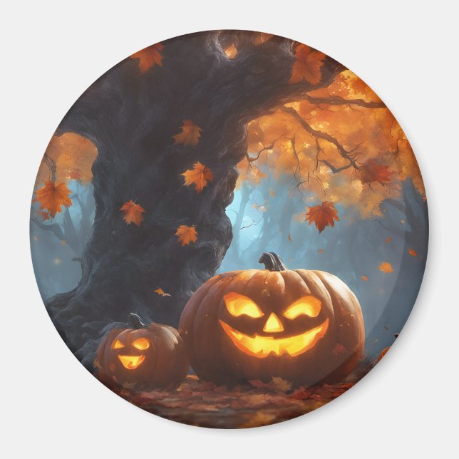 Autumn Spooky Vibes Magnet (Vorne)
