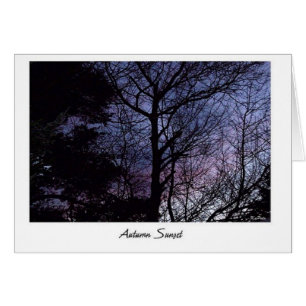 Autumn Sunset Card