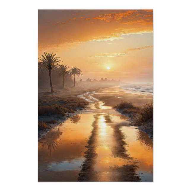 Autumn Sunset in Nature Poster (Vorderseite)