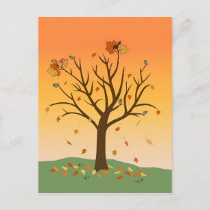 Autumn Sunset Post Card Postkarte