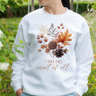 AUTUMN THEMA ICH LIEBE FALL AM MEISTEN SWEATSHIRT