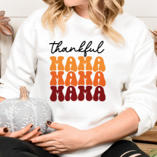 AUTUMN THEMED GROOVY DANKFUL MAMA SWEATSHIRT