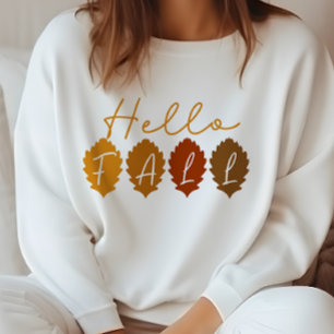 AUTUMN THEMED HELLO HERBSTLAUB SWEATSHIRT