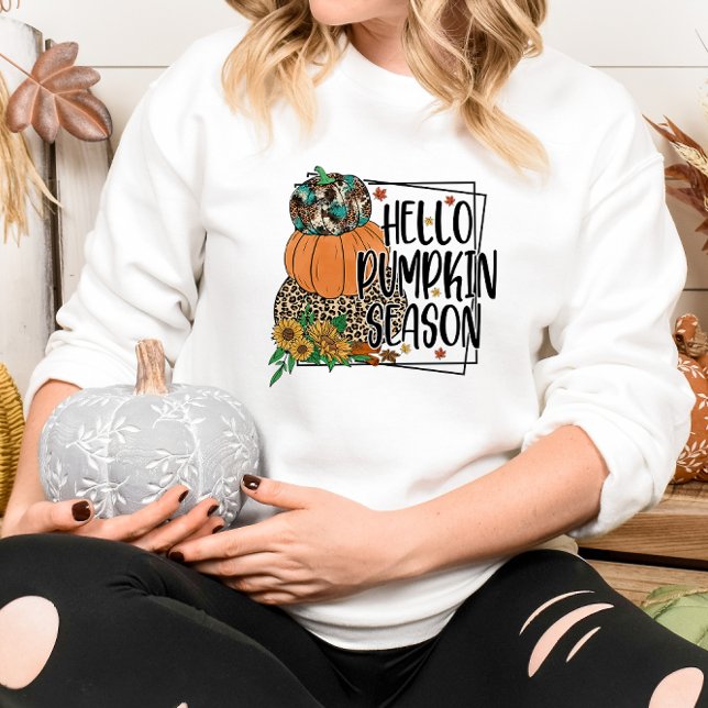 AUTUMN THEMED HELLO PUMPKIN SAISON SWEATSHIRT (Von Creator hochgeladen)