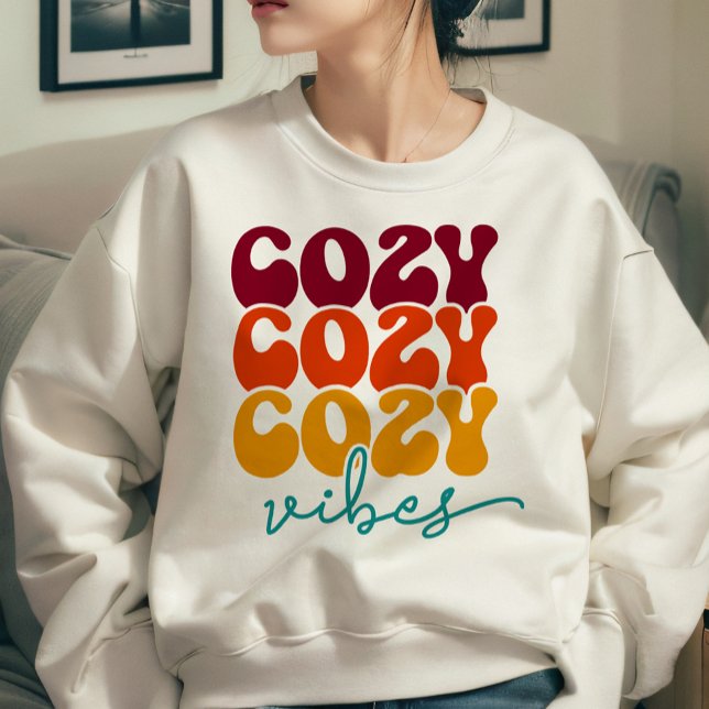 AUTUMN THEMIERTE RETRO FALL COZY VIBES SWEATSHIRT (Von Creator hochgeladen)