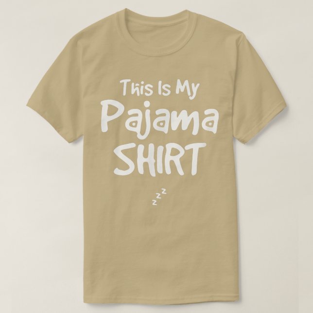 Autumn This Is My Pajama Funny Sleepover, Top  (Design vorne)