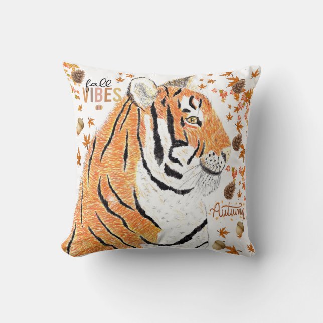 Autumn Tiger Kissen (Vorderseite)
