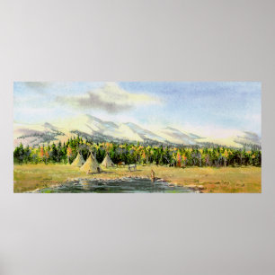 AUTUMN TIPIS VON SHARON SHARPE POSTER