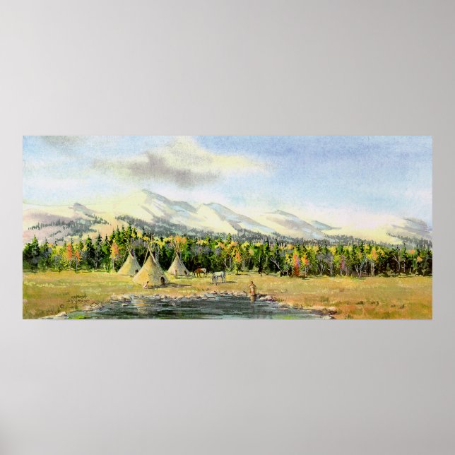 AUTUMN TIPIS VON SHARON SHARPE POSTER (Vorne)