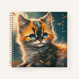 Autumn Tortoiseshell Kitten Notizbuch