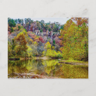 Autumn Tranquility Danke Postcard Postkarte
