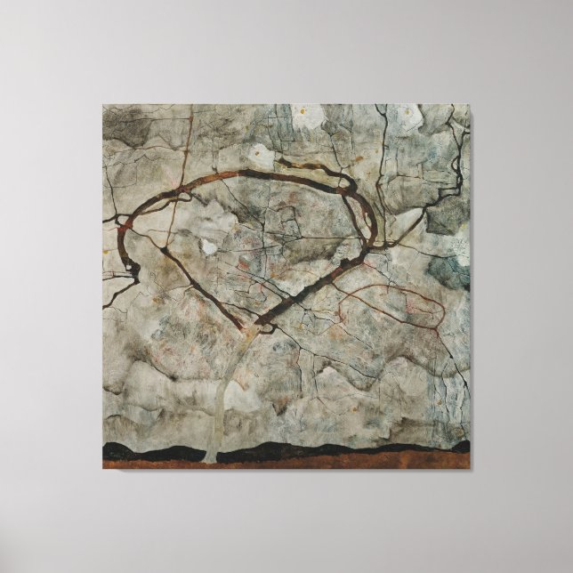 Autumn Tree in Stirred Air Leinwanddruck (Vorderseite)