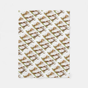 Autumn Trees Fleece Blanket