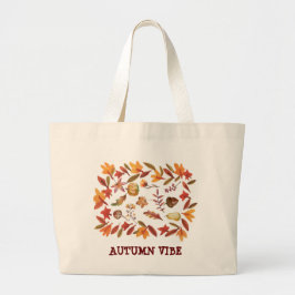 AUTUMN VIBE LARGE TOTE BAG JUMBO STOFFBEUTEL