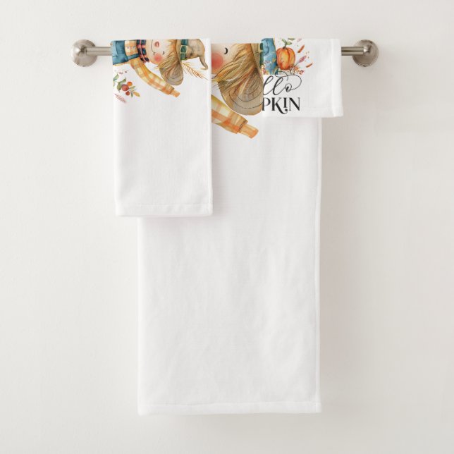 Autumn Vibes Bathroom Towel Set (Insitu)