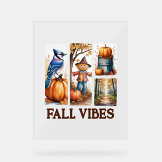 Autumn Vibes Fall Vibes Acrylschild