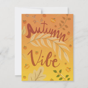 Autumn Vibes Holiday Card Feiertagskarte