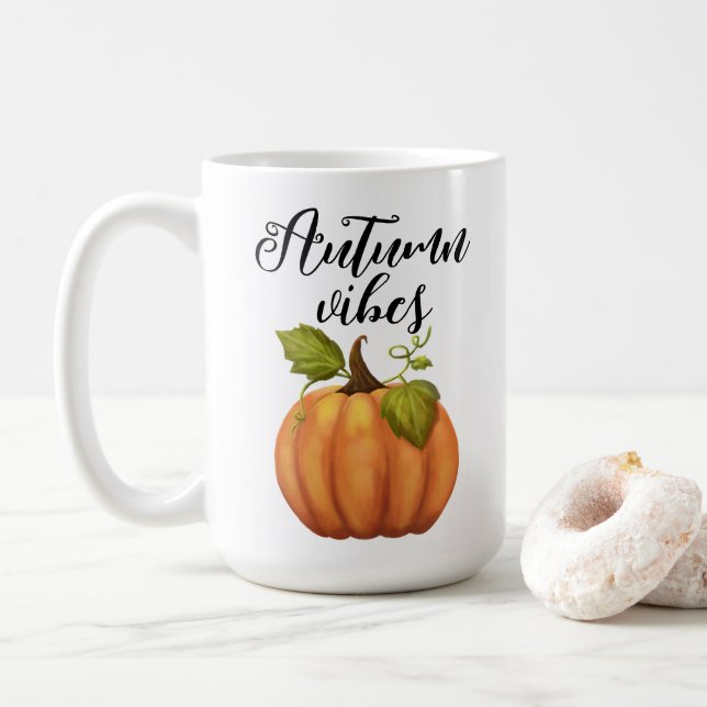 Autumn Vibes Kaffeetasse (Mit Donut)