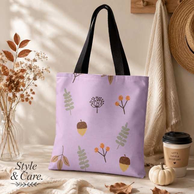 Autumn Vibes Leaf Muster Art (Autumn Vibes Leaf Pattern Art Tote Bag)
