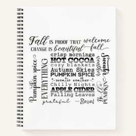 Autumn Vibes Spiral Notebook & Sketchbook Notizbuch