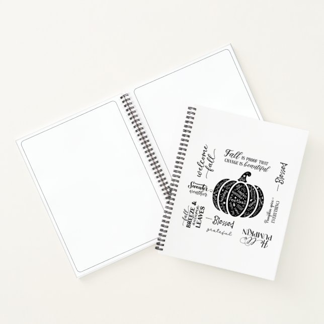 Autumn Vibes Spiral Notebook & Sketchbook Notizbuch (Innenseite)