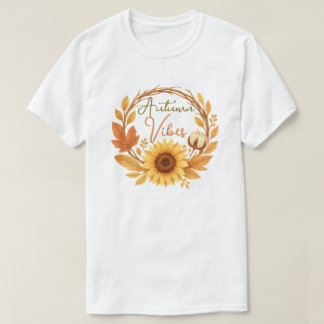 Autumn Vibes Sunflower T-Shirt