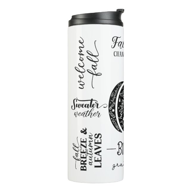 Autumn Vibes Thermal Tumbler Thermosbecher (Nach links gedreht)