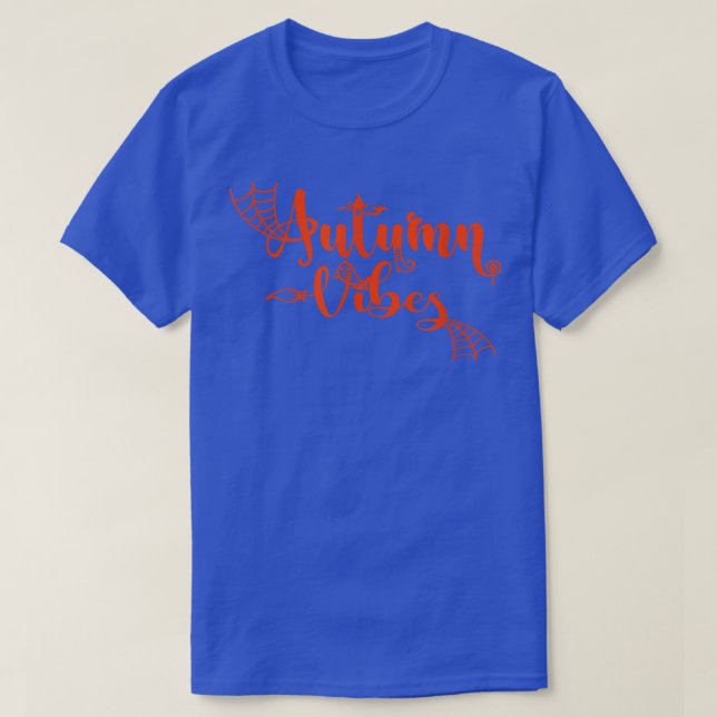 Autumn Vibes With Spooky Design Graphics  T-Shirt (Design vorne)