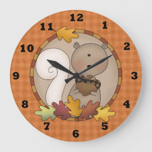 Autumn Wall Clock Große Wanduhr