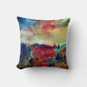 Autumn Wassercolor Art Cushion Kissen