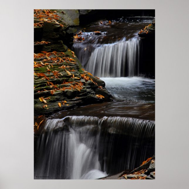 Autumn Waterfall Poster (Vorne)