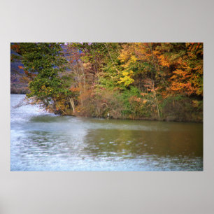 Autumn Waterscape Poster