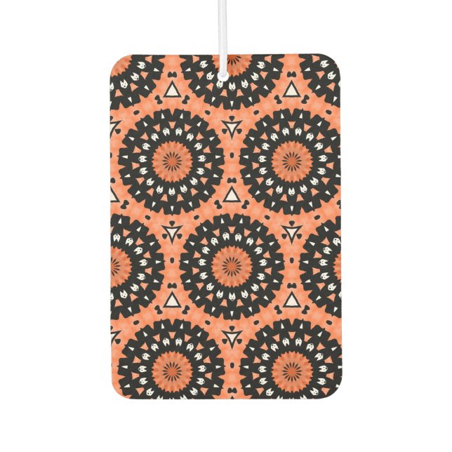 Autumn Westie Floral Autolufterfrischer (Vorderseite)