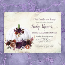 Autumn White Pumpkin Couples Kinderdusche