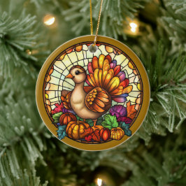 Autumn Wildlife Keramik Ornament