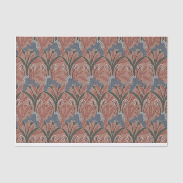 Autumn William Morris Style Pattern Seidenpapier (Vorderseite)