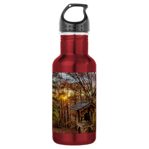 Autumn Wood Sunset Stainless Steel Water Flasche Edelstahlflasche