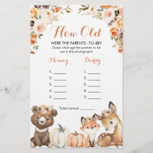 Autumn Woodland Oh Baby wie alt waren die Eltern