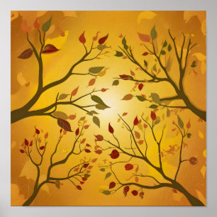 Autumnal Canopy Poster