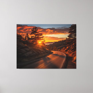 Autumnal Ember Realismus Digitale Malerei Rustikal Leinwanddruck