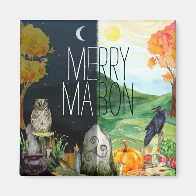 Autumnal Equinox Mabon Wiccan Magnet (Vorne)