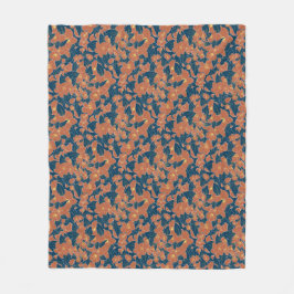 Autumnal Floral Fleece Blanket - Gemütliches Herbs
