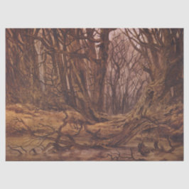 Autumnal Forest (Brown Tree Trunks) Seidenpapier