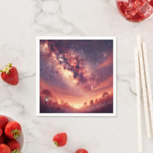 Autumnal Galaxy Milchstraße Decoupage Napkins Serviette