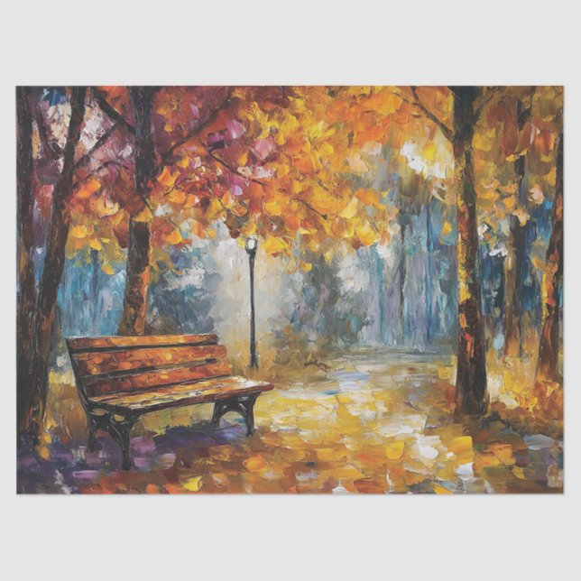 Autumnal Glow Fall Forest Decoupage Seidenpapier (Vorderseite)