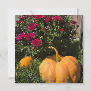 Autumnal Kürbis und Mehl Feiertagskarte